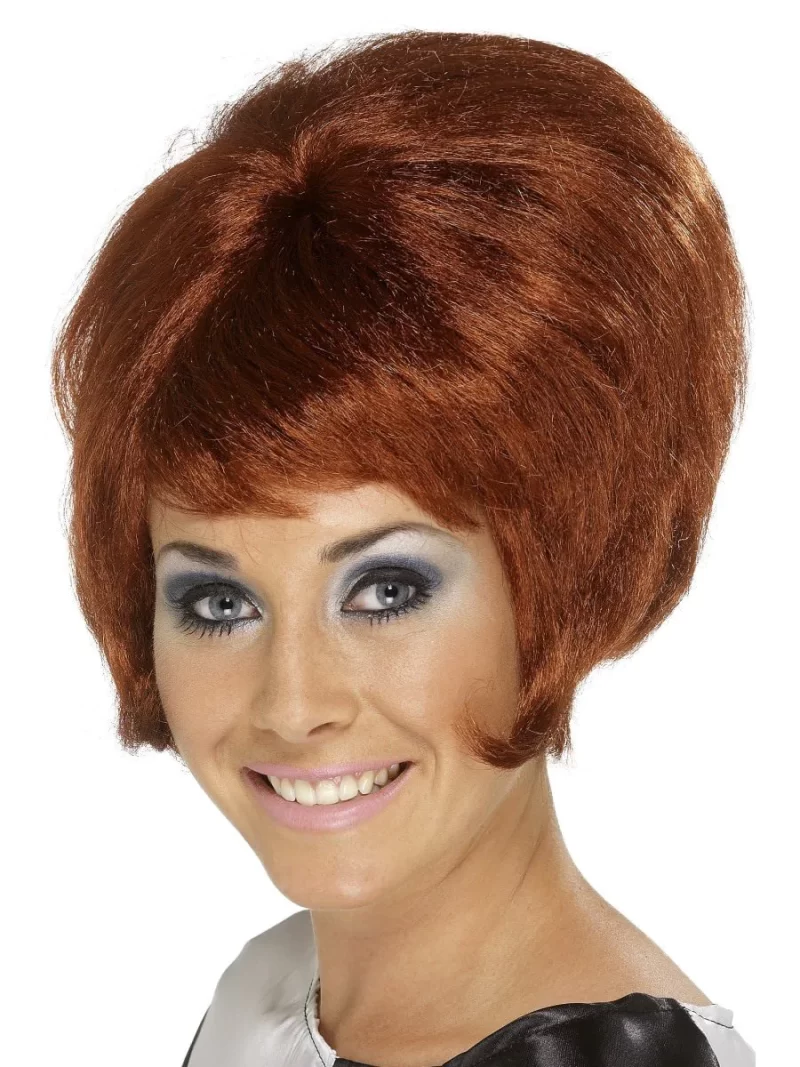 60's Beehive Wig Auburn