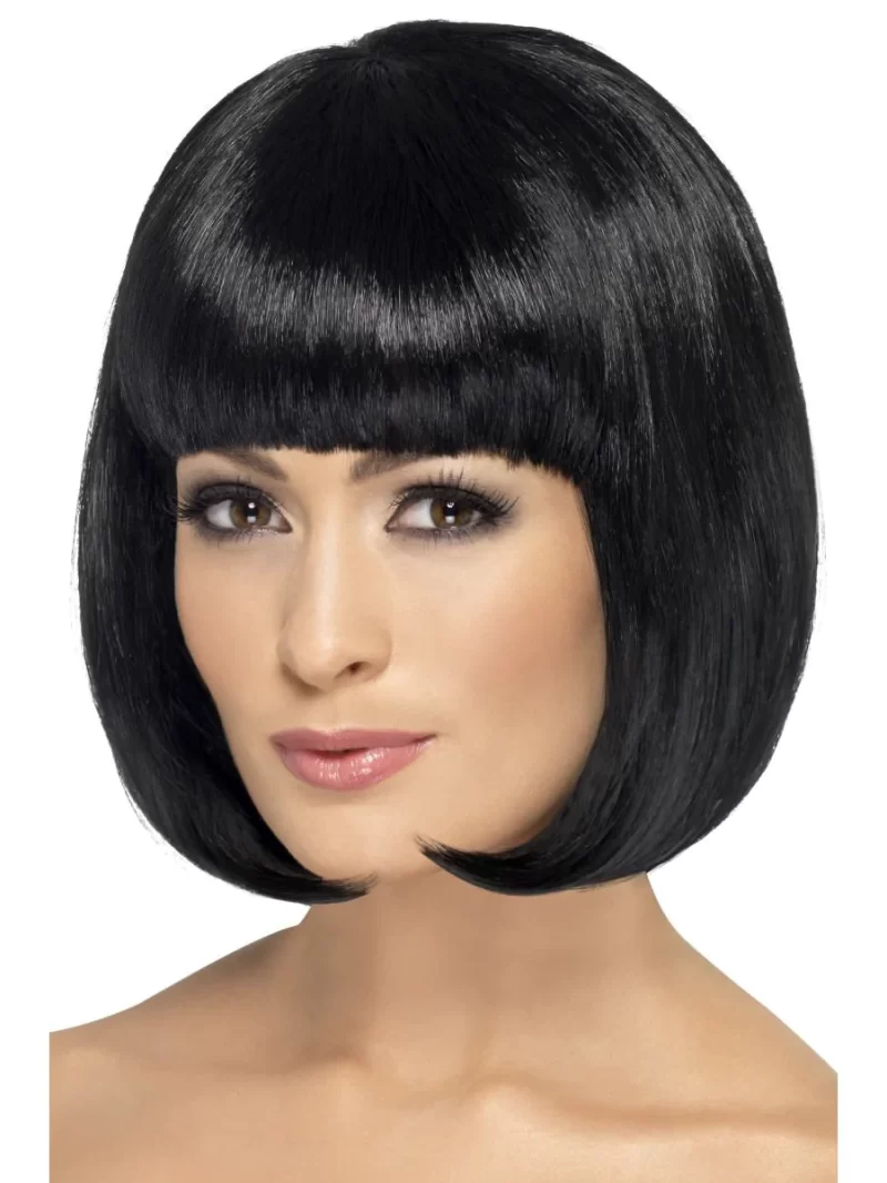 Partyrama Black Wig, Long Bob