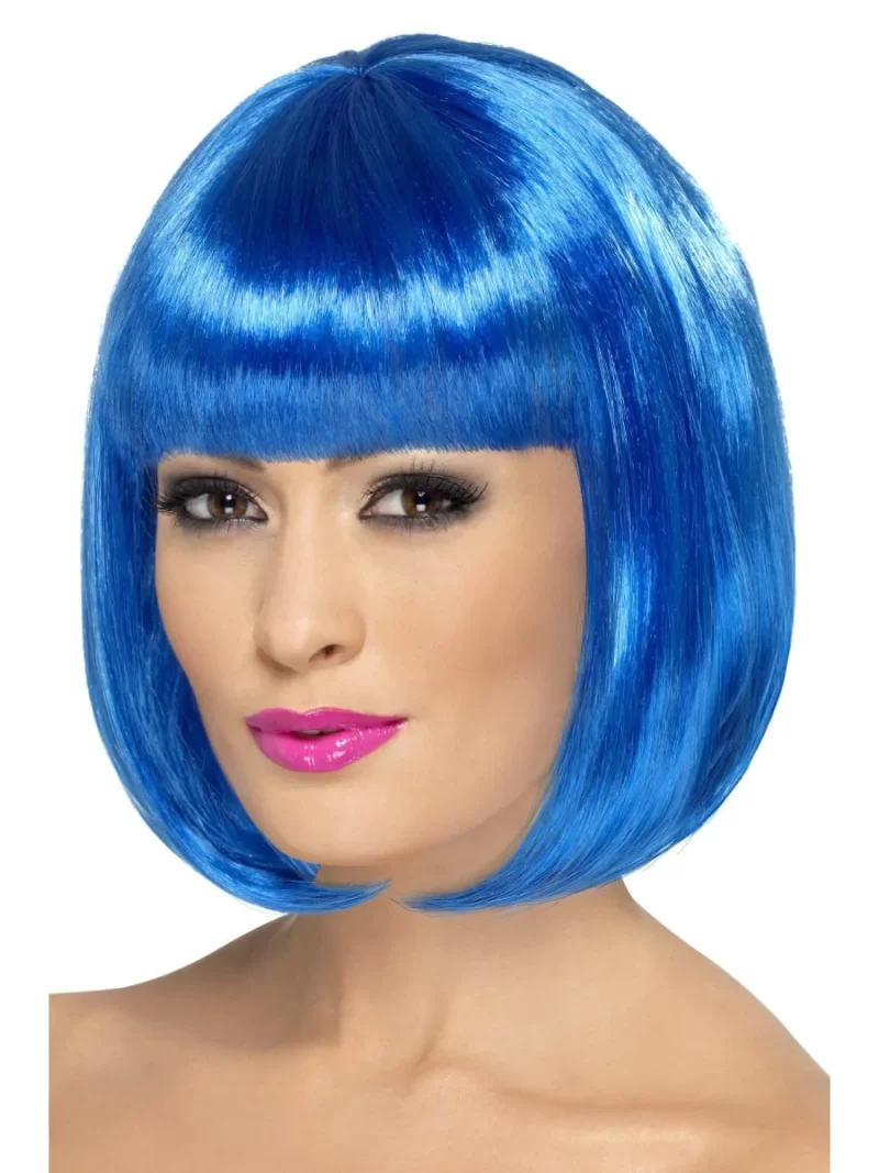 Partyrama Blue Wig, Long Bob