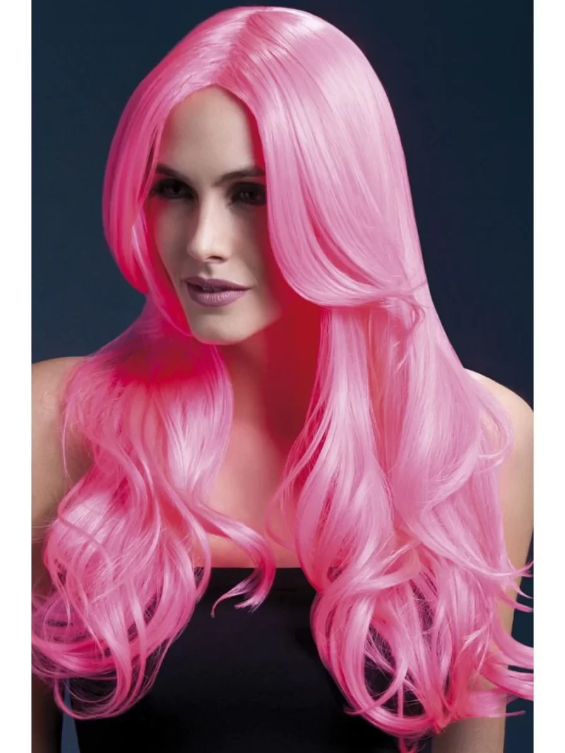 Fever Collection Khloe Wavy Wig Neon Pink