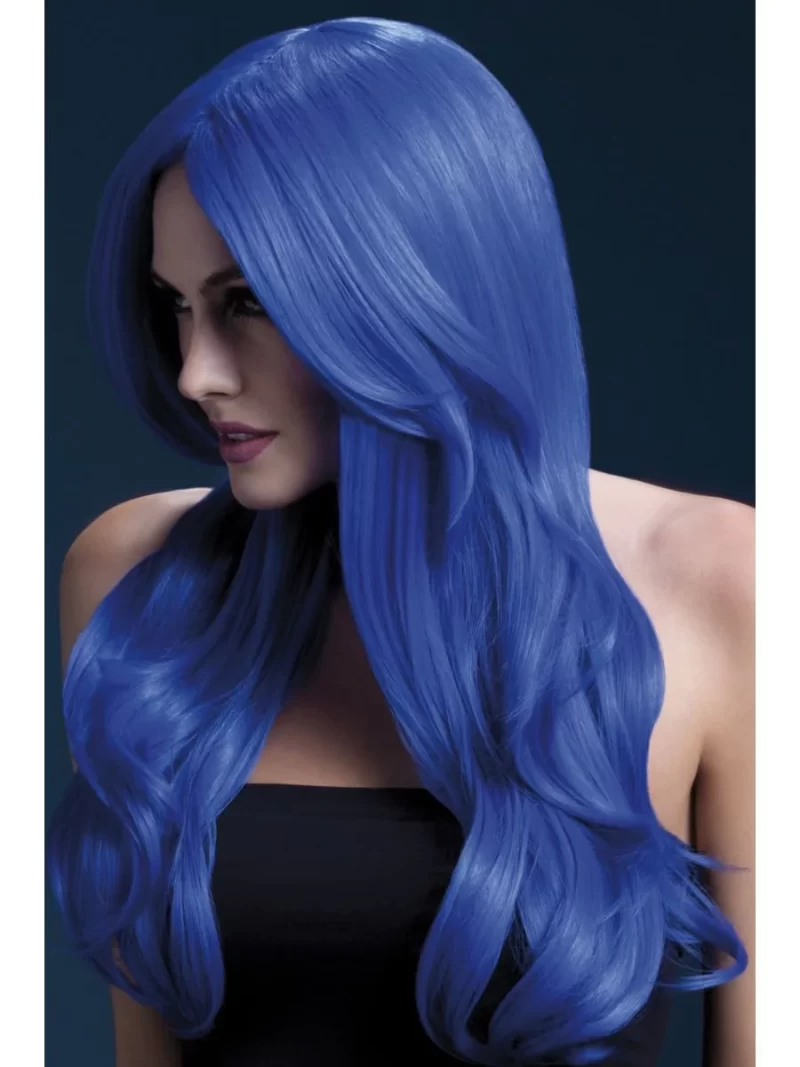 Fever Collection Khloe Wavy Wig Neon Blue