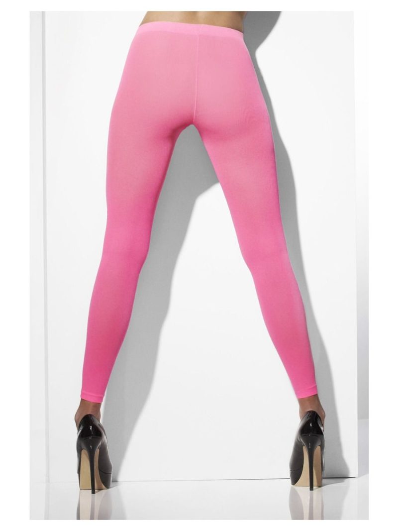 Neon Pink Footless Tights