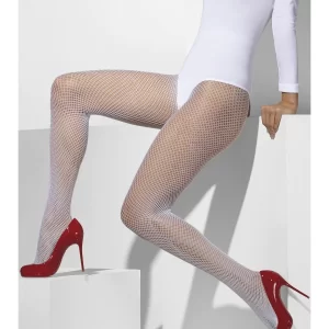White Fishnet Tights