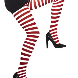 Red/White Striped Wally Tights - Image 2