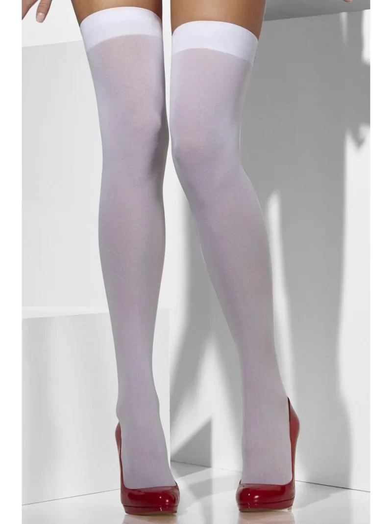 White Hold Ups Stockings - Image 2