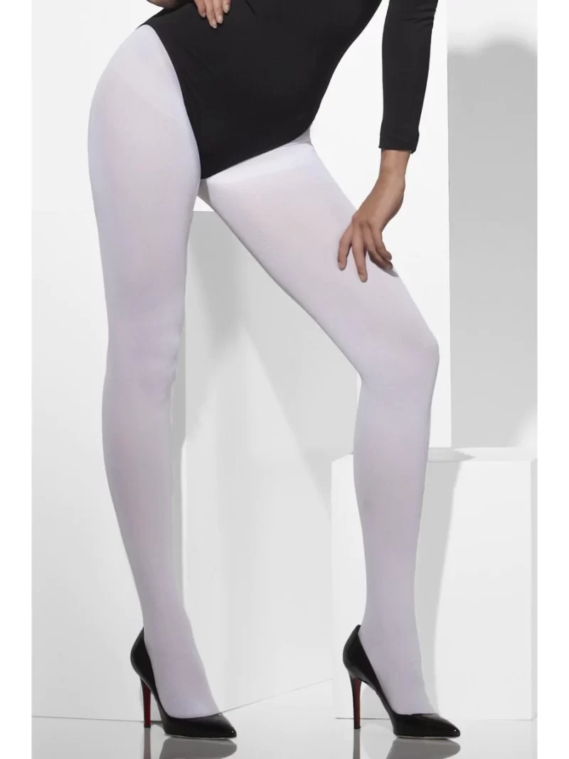 70 Denier Solid White Tights