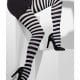 Black/White Stripe Tights