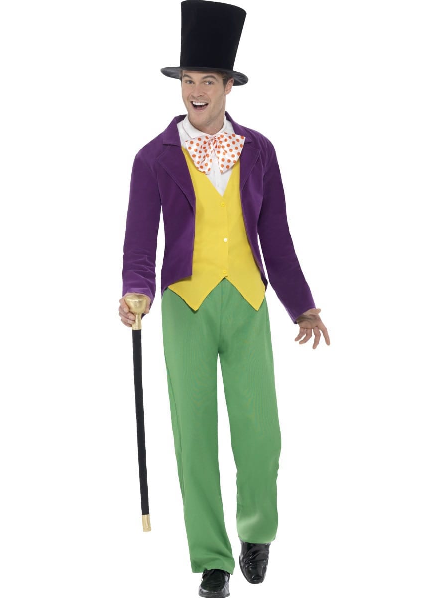 Roald Dahl Willy Wonka Men's Fancy Dress Costume