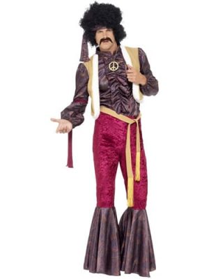 70's Psychedelic Rocker Men's Fancy Dress Costume