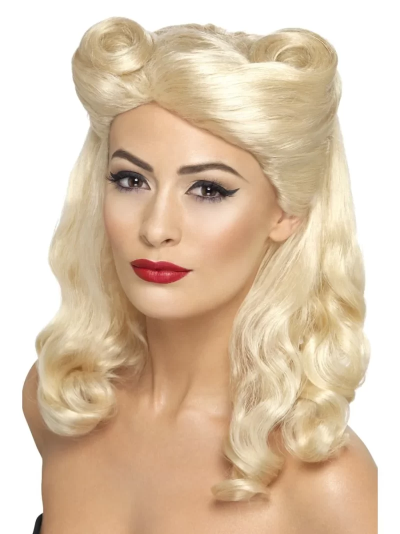 1940's Vintage Pin Up Blonde Wig