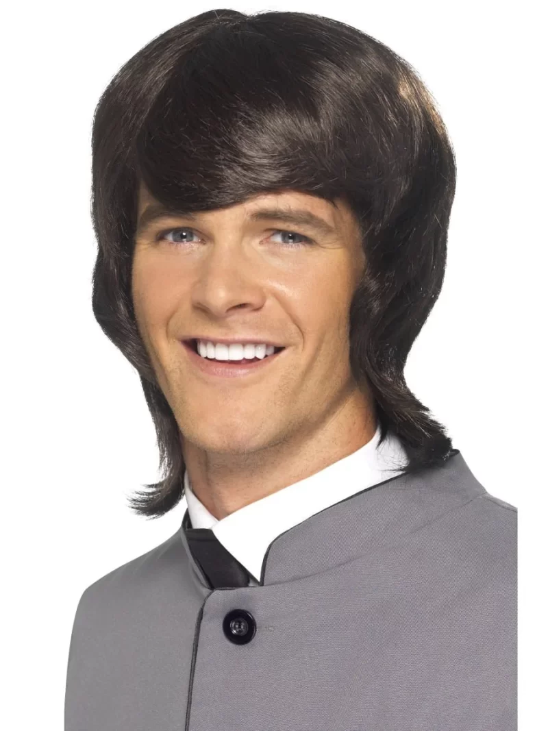 60's Male Mod Wig Brown