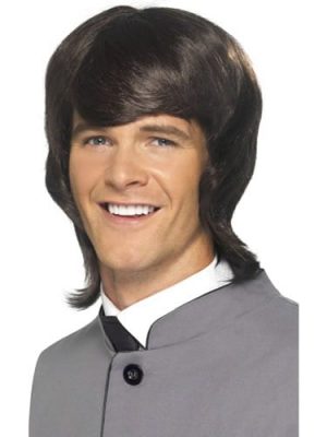 60's Male Mod Wig Brown