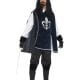 Musketeer Male Men's Fancy Dress Costume