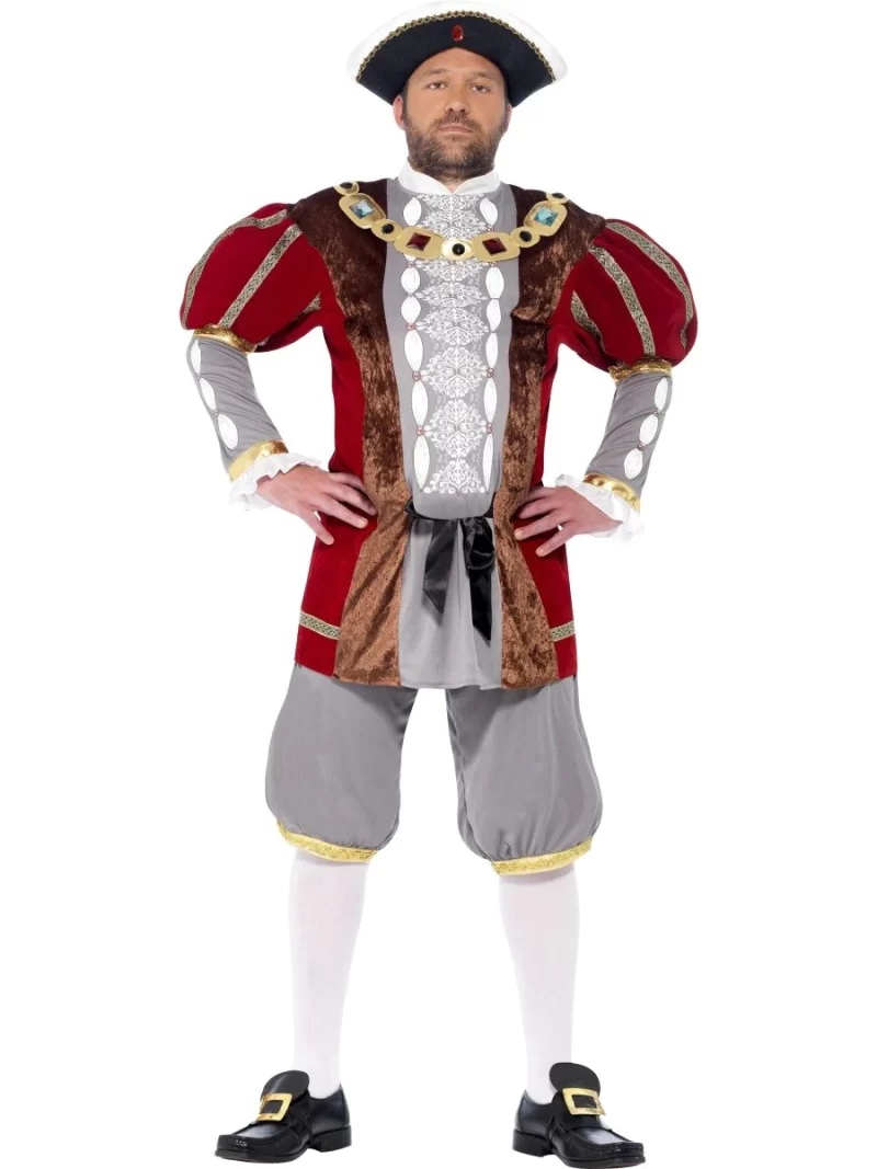 Henry VIII Deluxe Men's Fancy Dress Costume