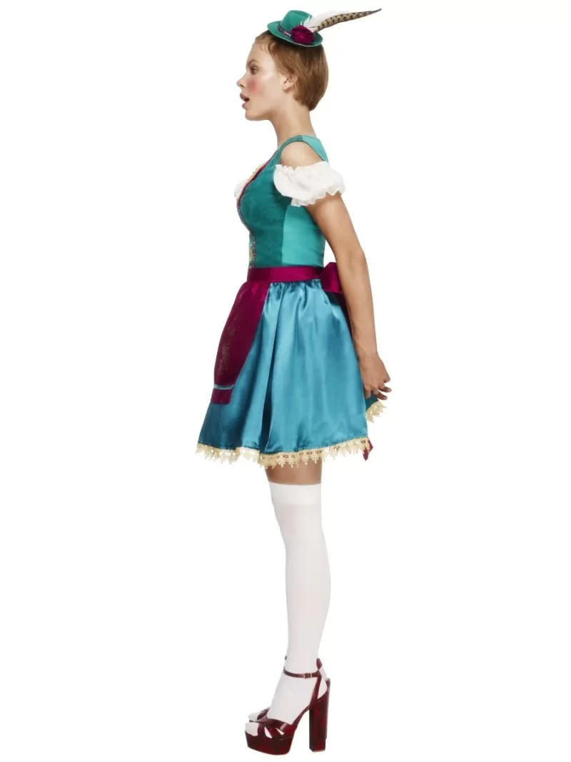 Fever Collection Beer Girl Dirndl Deluxe Ladies Fancy Dress Costume - Image 2
