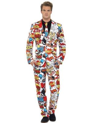 Comic Strip Standout Suit Men's Fancy Dress Costume