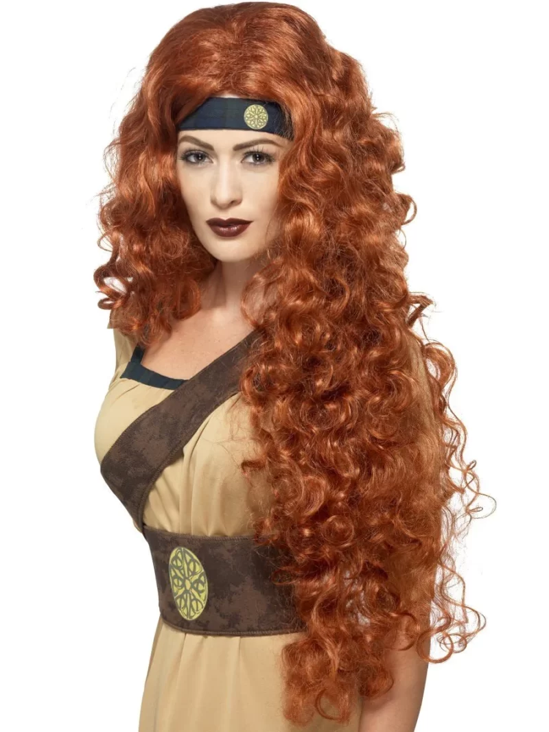 Medieval/Viking Warrior Queen Auburn Wig