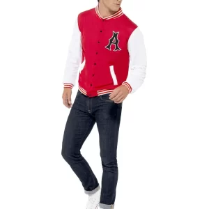 1950's College Jock Letterman Jacket Men's Fancy Dress Costume