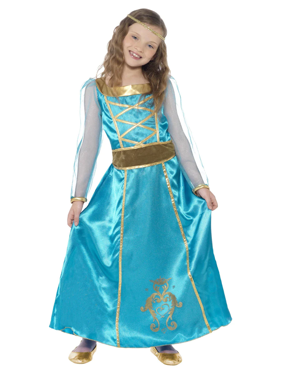 Medieval Maiden Children s Fancy Dress Costume