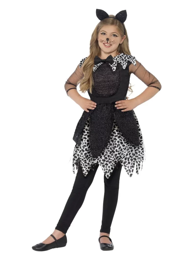 Midnight Cat Deluxe Children's Halloween Fancy Dress Costume