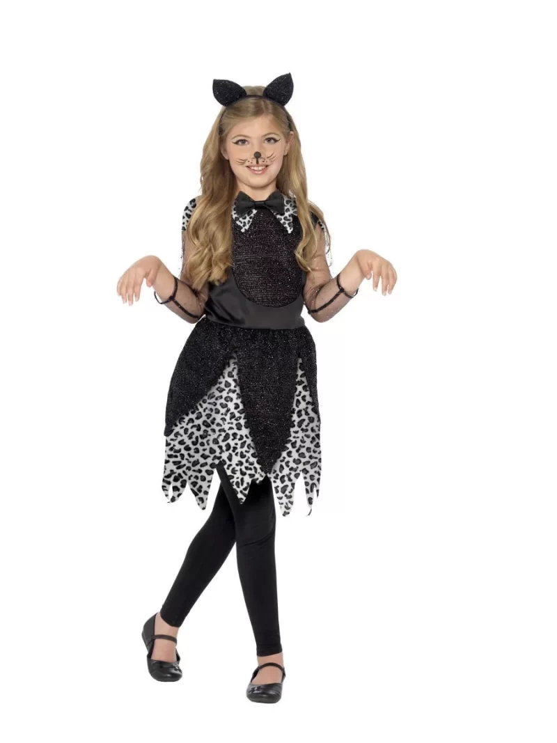 Midnight Cat Deluxe Children's Halloween Fancy Dress Costume - Image 2