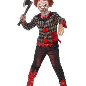 Zombie Clown Deluxe Children's Halloween Fancy Dress Costume