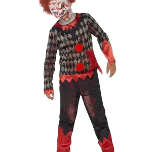 Zombie Clown Deluxe Children's Halloween Fancy Dress Costume - Image 2