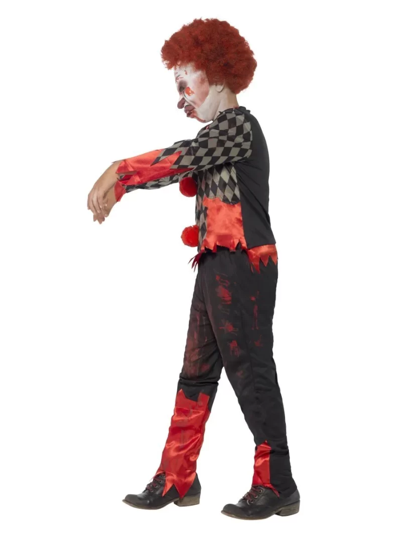 Zombie Clown Deluxe Children's Halloween Fancy Dress Costume - Image 3