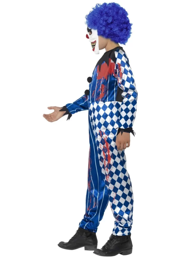 Sinister Scary Clown Deluxe Children's Halloween Fancy Dress Costume - Image 2