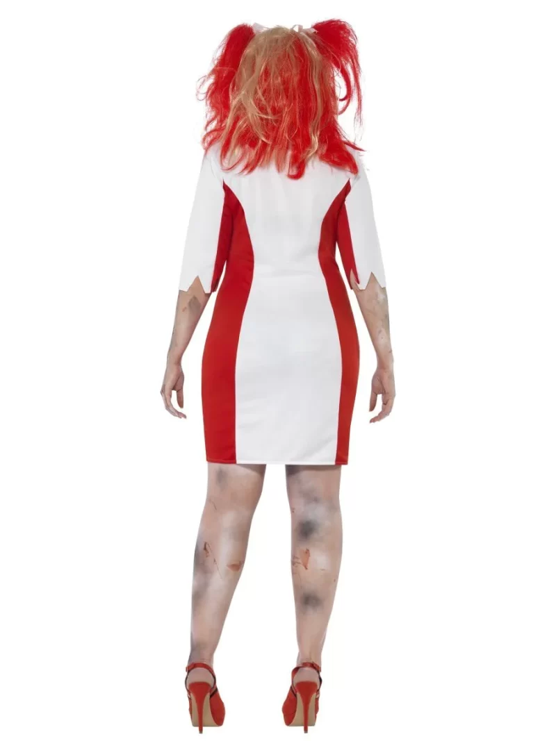 Zombie Nurse Curves Ladies Halloween Fancy Dress Costume - Image 3