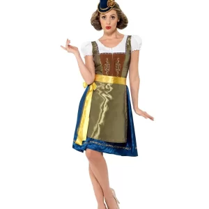 Traditional Deluxe Heidi Bavarian (Oktoberfest) Ladies Fancy Dress Costume - Image 2