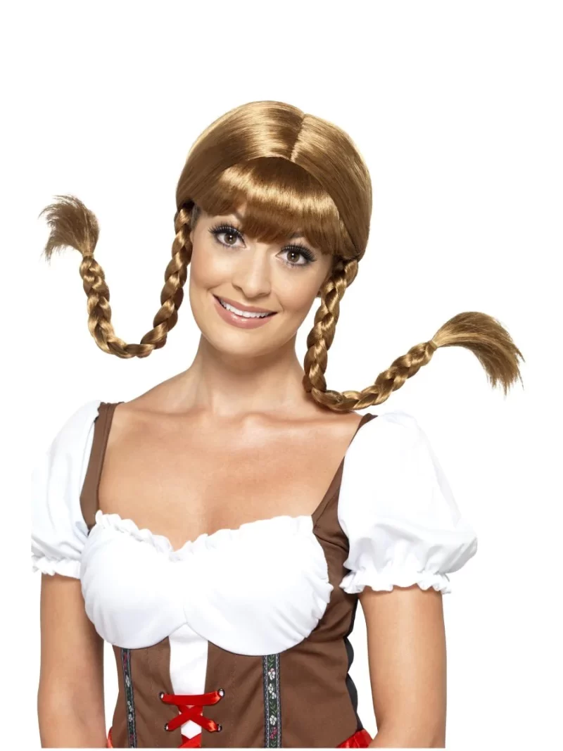 Bavarian/Oktoberfest Babe Plaited Wig