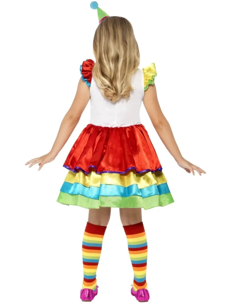 Deluxe Clown Girl Children's Fancy Dress Costume - Image 3