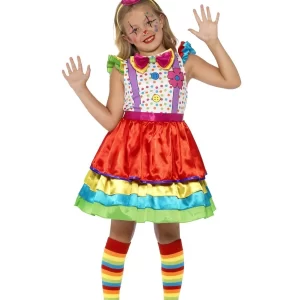 Deluxe Clown Girl Children's Fancy Dress Costume - Image 2