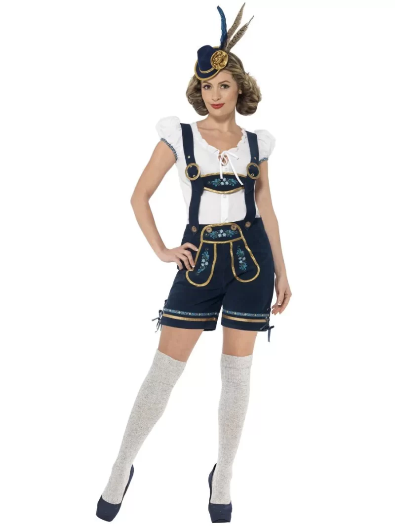 Traditional Deluxe Bavarian/Oktoberfest Ladies Fancy Dress Costume - Image 2