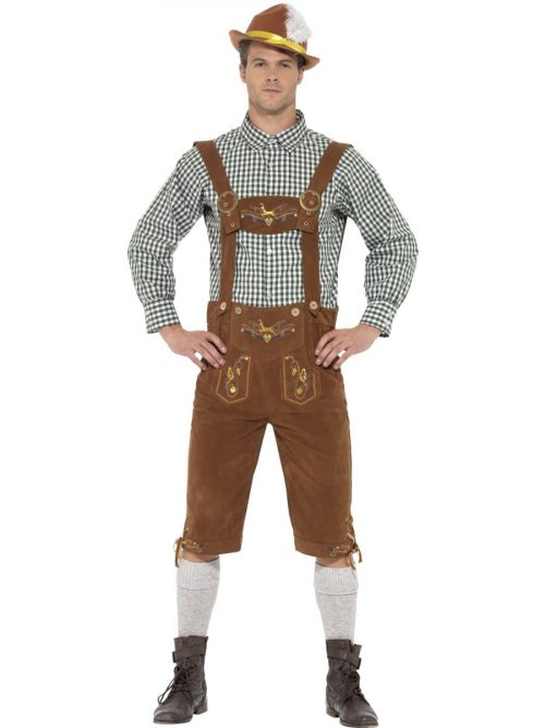 Traditional Deluxe Hanz Bavarian Men's Fancy Dress Costume