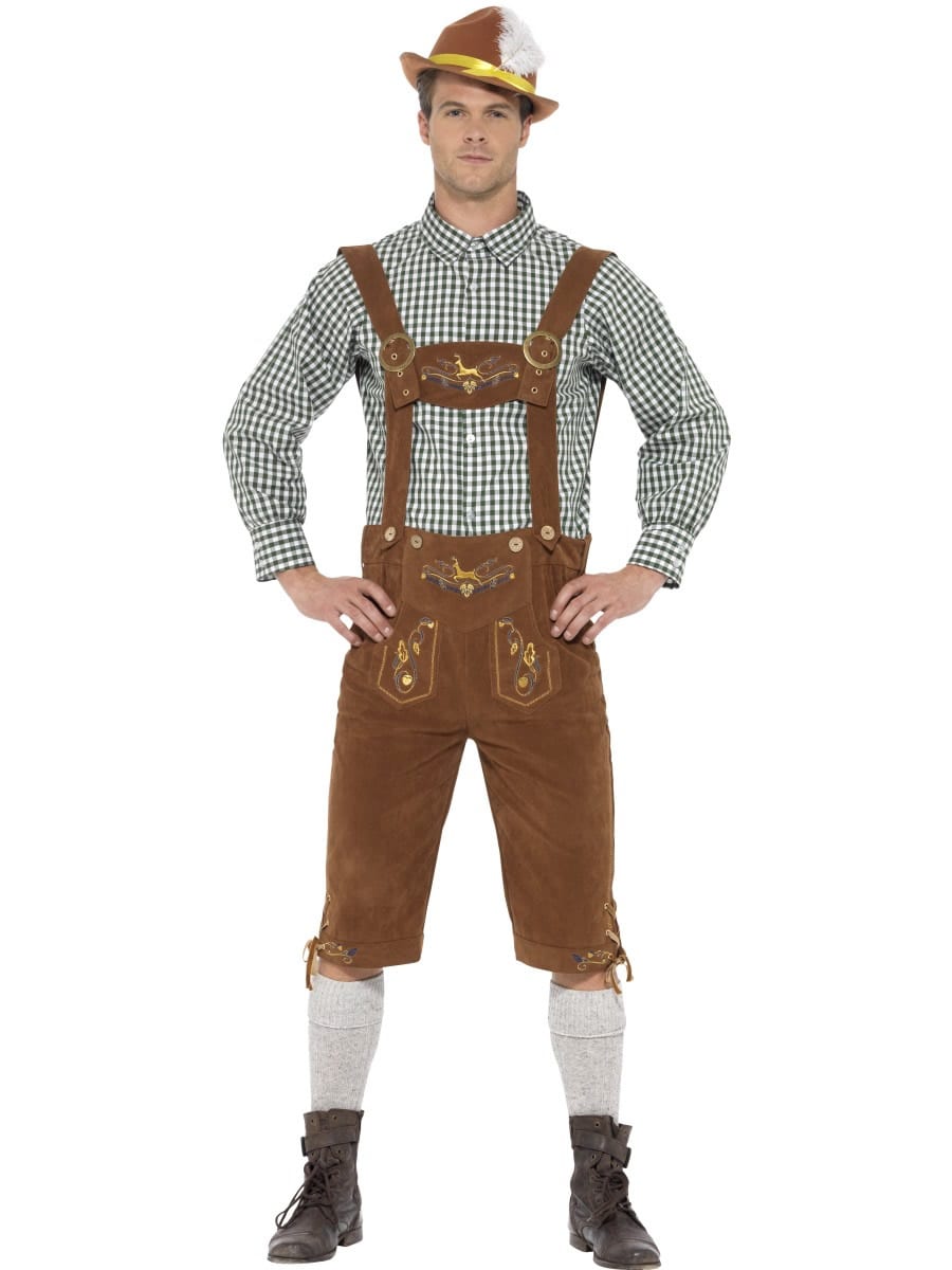 Traditional Deluxe Hanz Bavarian Men's Fancy Dress Costume