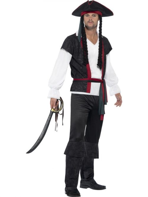 Aye Aye Pirate Captain Men's Fancy Dress Costume