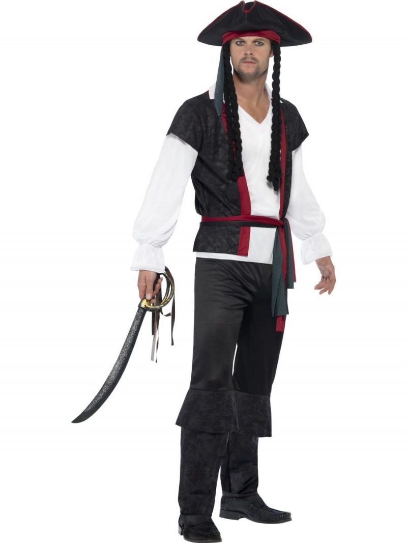 Aye Aye Pirate Captain Men's Fancy Dress Costume