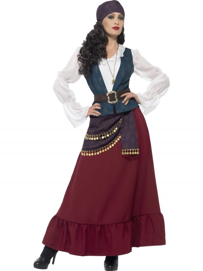 Deluxe Pirate Buccaneer Beauty Ladies Fancy Dress Costume
