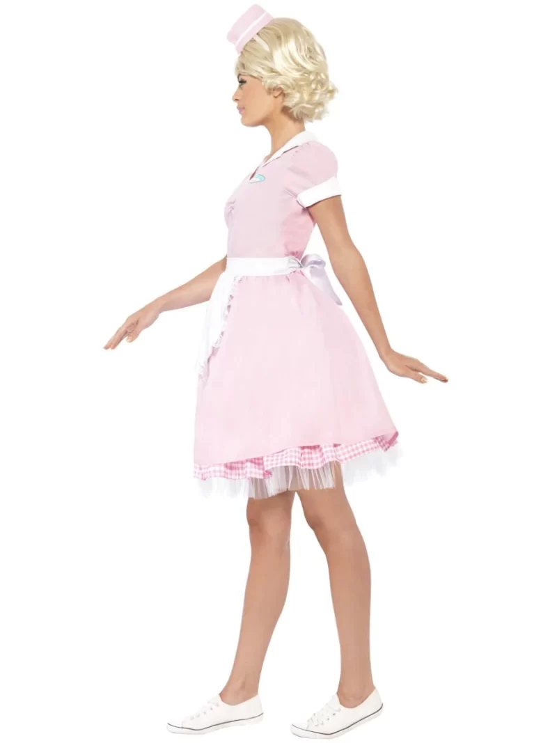 1950's Diner Girl Ladies Fancy Dress Costume - Image 2