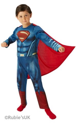 Superman Dawn of Justice Deluxe Tween Super Hero Childrens Fancy Dress Costume