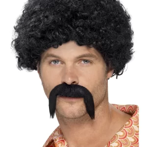 70's Disco Dirtbag Black Afro Wig