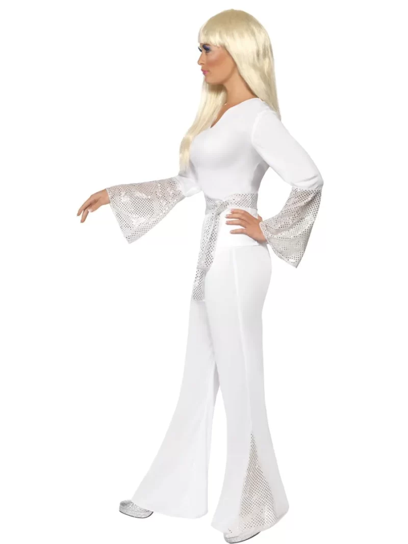 70's Disco Fever Lady (Abba) Ladies Fancy Dress Costume - Image 2