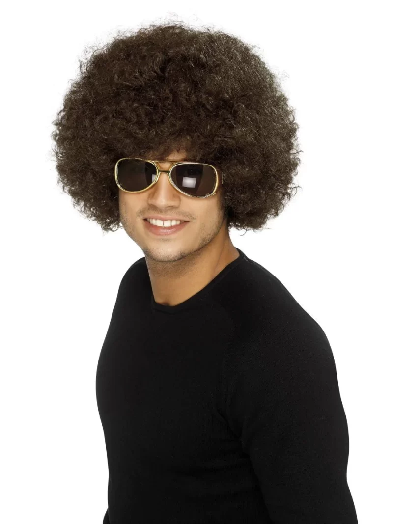 70's Funky Brown Afro Wig