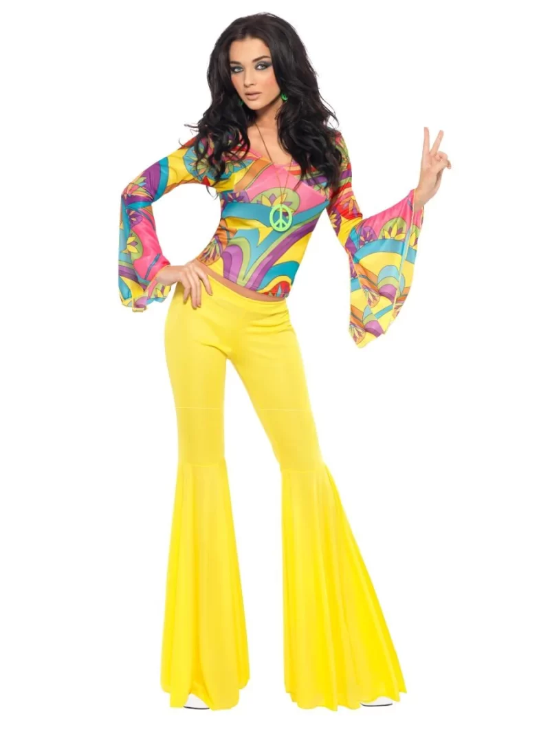 Fever Collection 70's Groovy Babe Ladies Fancy Dress Costume