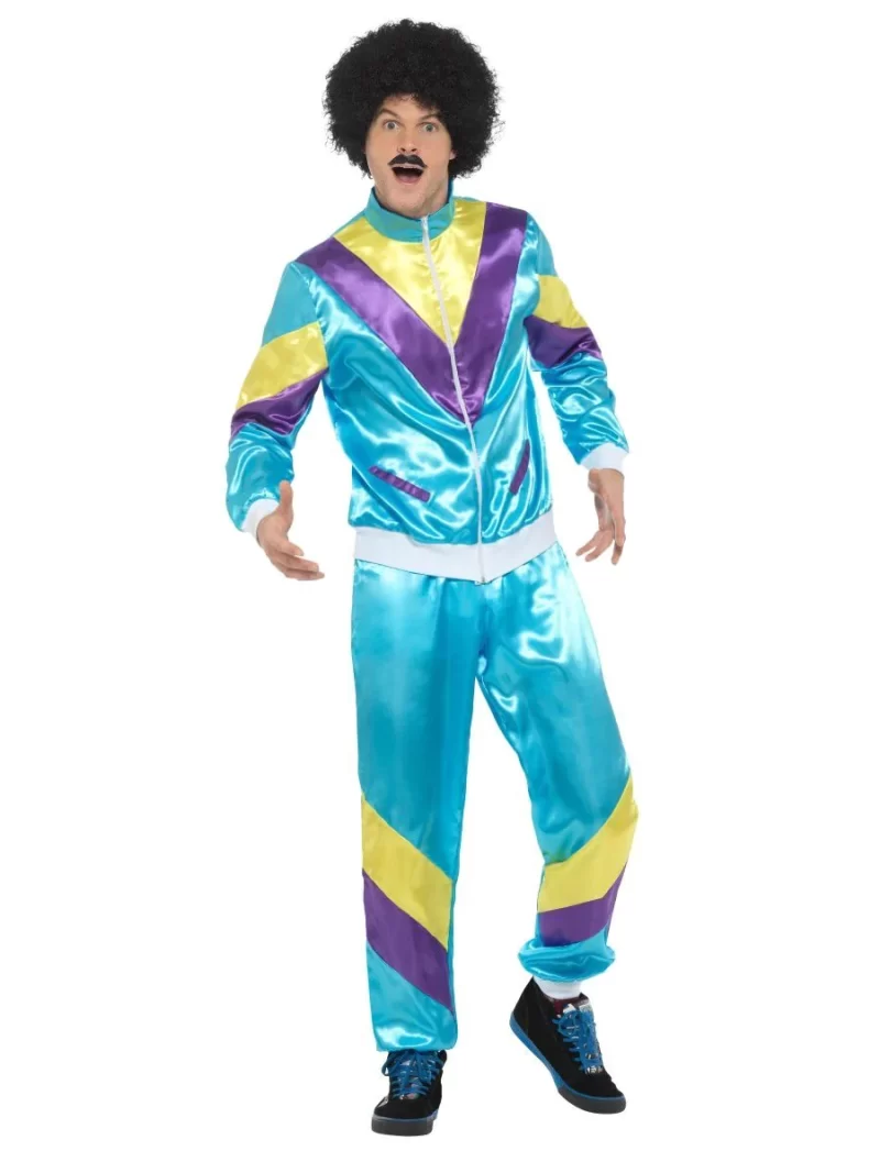 80's Height of Fashion Shell Suit Men's Fancy Dress Costume