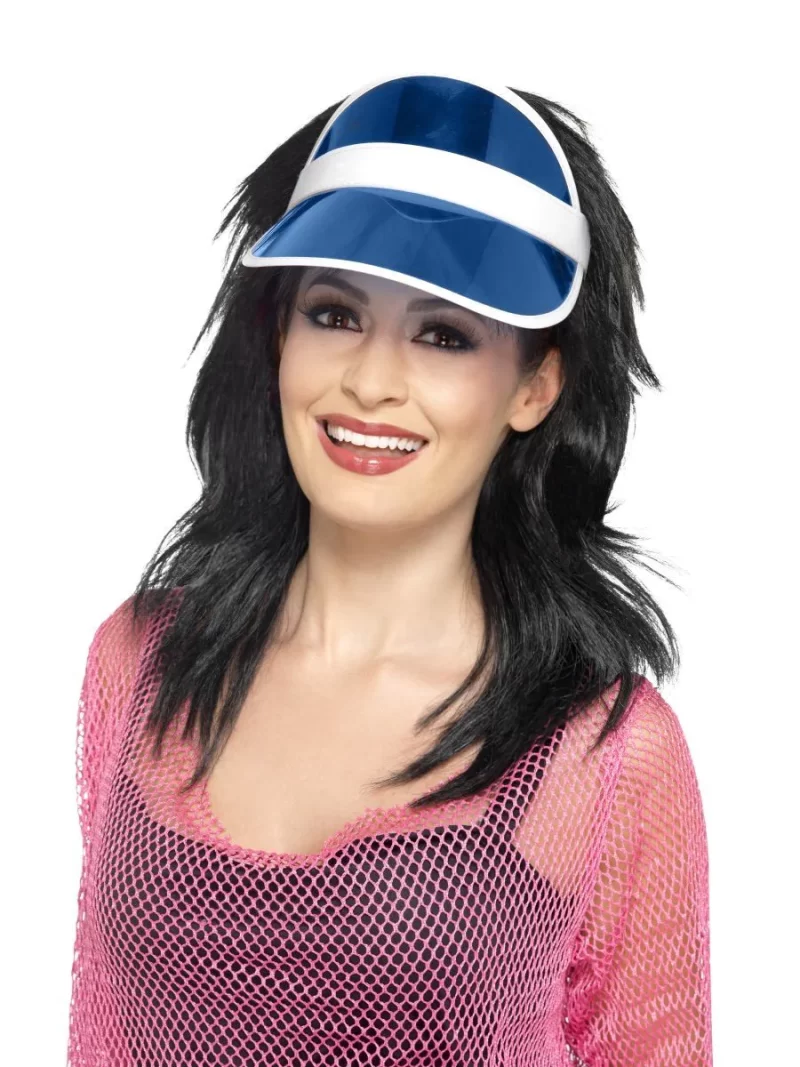 80's Sun Visor Blue - Image 2