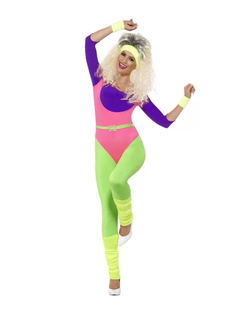 80's Work Out Ladies Fancy Dress Costume
