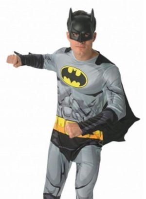 Batman Super Hero Men's Fancy Dress Costume